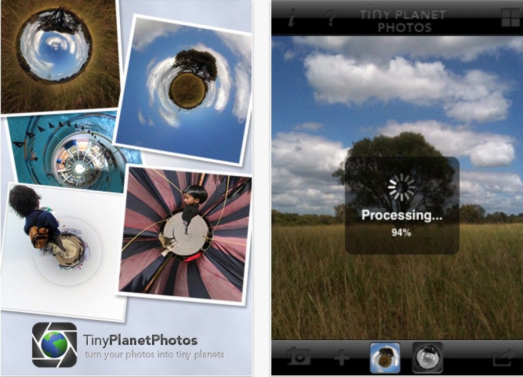 Mobile App – Tiny Planet Photos, un tocco di creatività ai vostri panorami, e non solo..