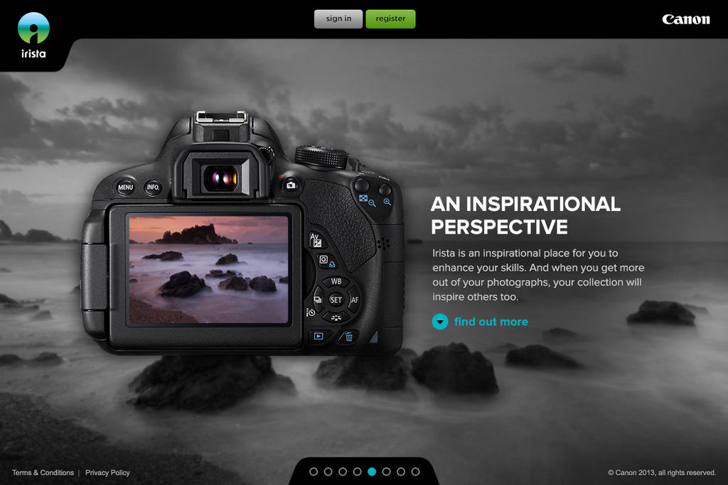 Canon presenta Irista: il posto giusto dove conservare le tue foto – www.irista.com