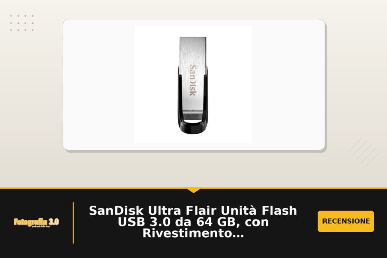 SanDisk Ultra Flair Unità Flash USB 3.0 da 64 GB, con Rivestimento in Metallo Resistente ed Elegante e Velocità di Lettura fino a 150 MB/s, Nero