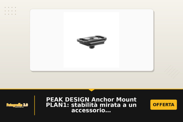 PEAK DESIGN Anchor Mount PLAN1: stabilità mirata a un accessorio image & son in riferimento al peso e alle dimensioni del modello PL-AN-1