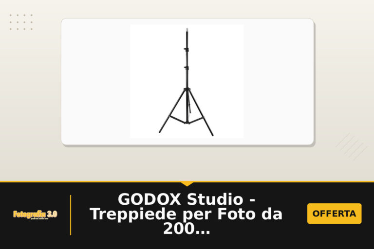 GODOX Studio - Treppiede per Foto da 200 cm, con Perno Universale