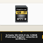 Scheda SD UHS-II da 128GB ProGrade Digital: velocità di scrittura 130 MB/s e lettura 250 MB/s, garanzia di 3 anni