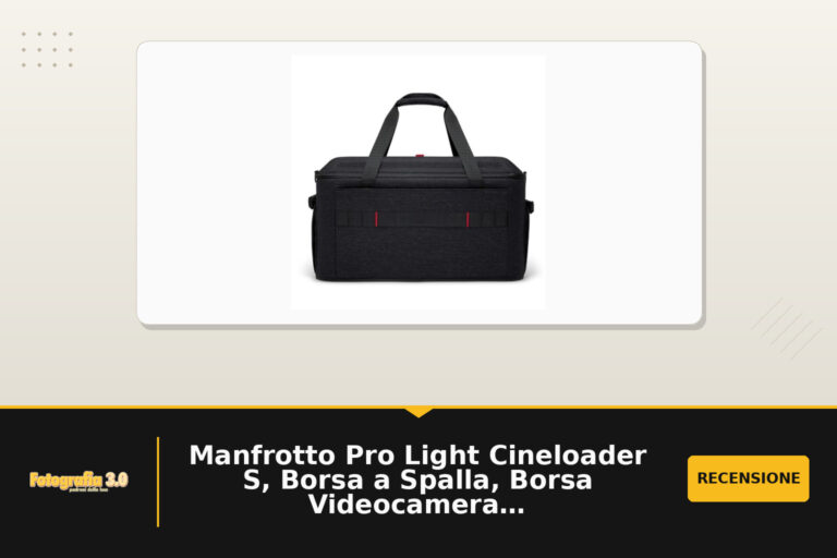 Manfrotto Pro Light Cineloader S, Borsa a Spalla, Borsa Videocamera Professionale, Caratteristiche Video Professionali, Apertura Superiore, Grigio Scuro, Misura Small