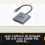 acer Lettore di Schede SD 4.0 con 100W PD, UHS-II 312MB/s