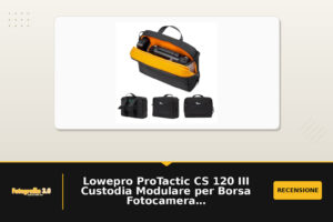 Lowepro ProTactic CS 120 III Custodia Modulare per Borsa Fotocamera, Compatibile con Zaino ProTactic 350/450 III, Dimensioni 17 cm x 8 cm x 23 cm, Accessori per Fotocamera