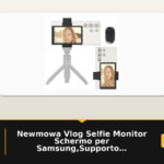 Newmowa Vlog Selfie Monitor Schermo per Samsung,Supporto Magnetico Telefono | Uscita Audio del Telefono,Fotocamera Posteriore per Selfie Vlog TikTok Live Streaming (Non per Registrazione 8K/Google Phone)
