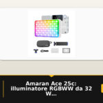 Amaran Ace 25c: illuminatore RGBWW da 32 W per fotocamera, controllo via app e sgancio rapido