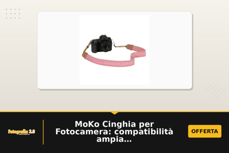 MoKo Cinghia per Fotocamera: compatibilità ampia e dimensioni regolabili in cotone resistente Rosa