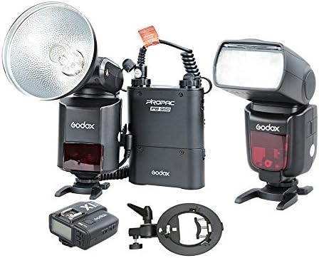 Godox WITSTRO ad360ii-n TTL potente flash Speedlite + PB960 batteria + X1 N wireless trasmettitore + TT685 N flash della fotocamera + S-Type staffa per Nikon DSLR (ad360ii-n nero kit 1) — foto prodotto Amazon
