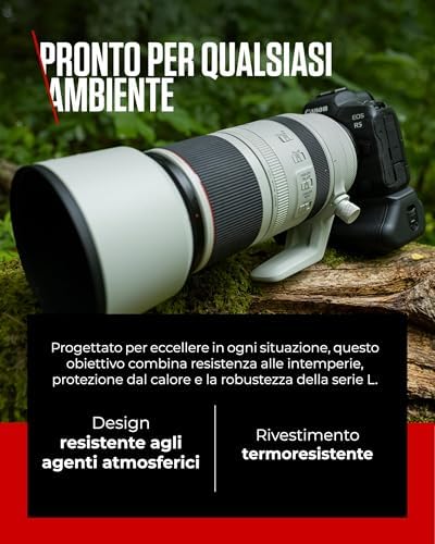 Obiettivo Canon RF 100-500mm F4.5-7.1L IS USM — foto prodotto Amazon