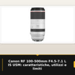 Canon RF 100-500mm F4.5-7.1 L IS USM: caratteristiche, utilizzi e limiti