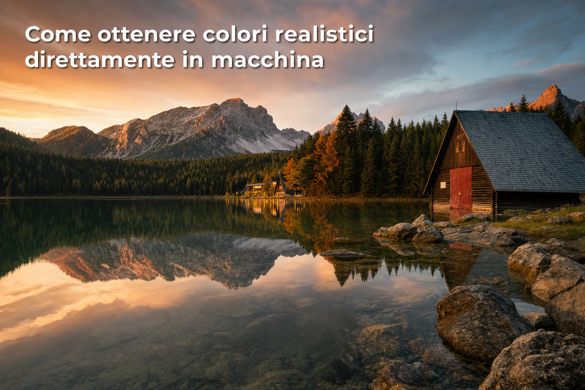 Come ottenere colori realistici direttamente in macchina