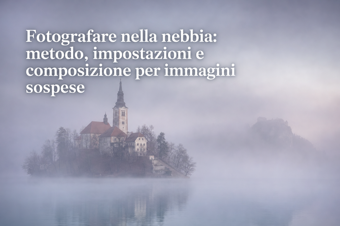 Fotografare nella nebbia: metodo, impostazioni e composizione per immagini sospese