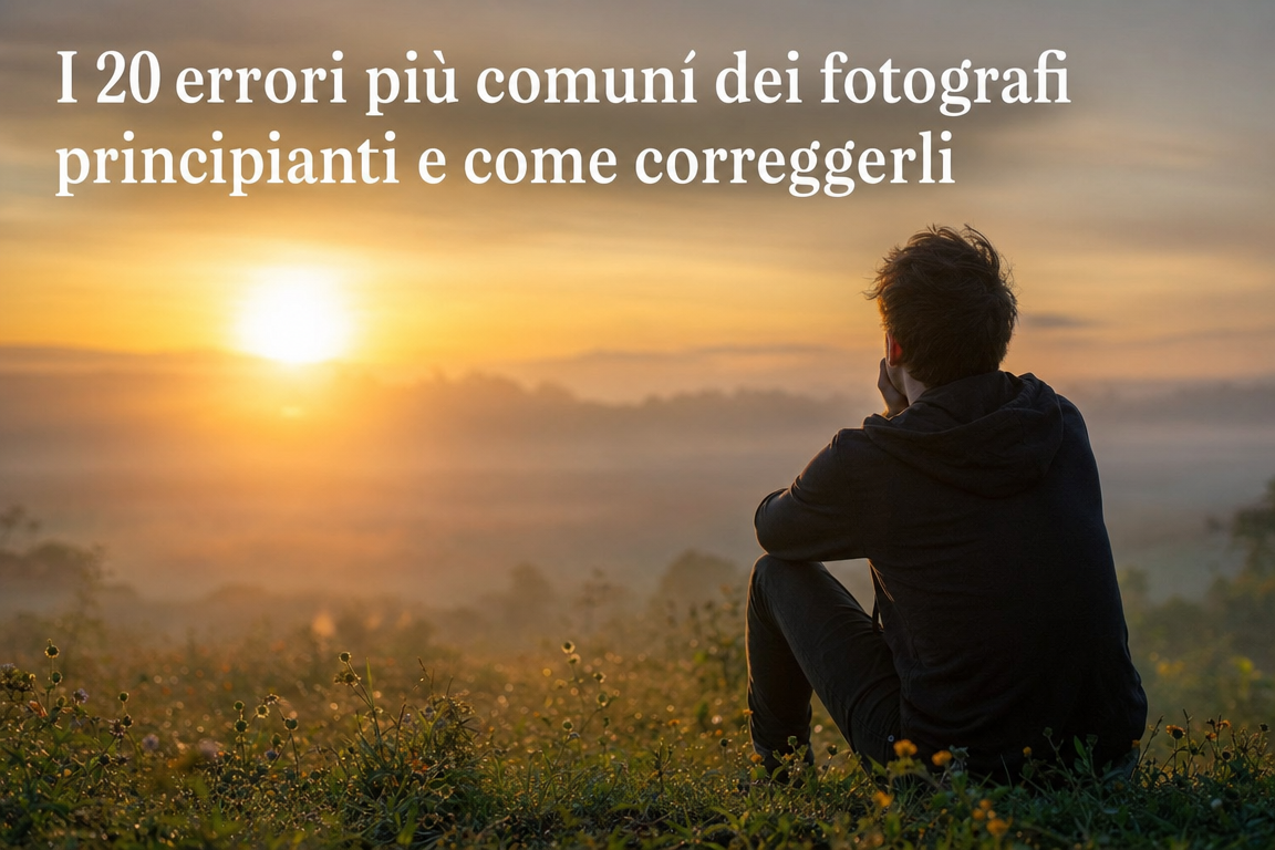 I 20 errori più comuni dei fotografi principianti e come correggerli