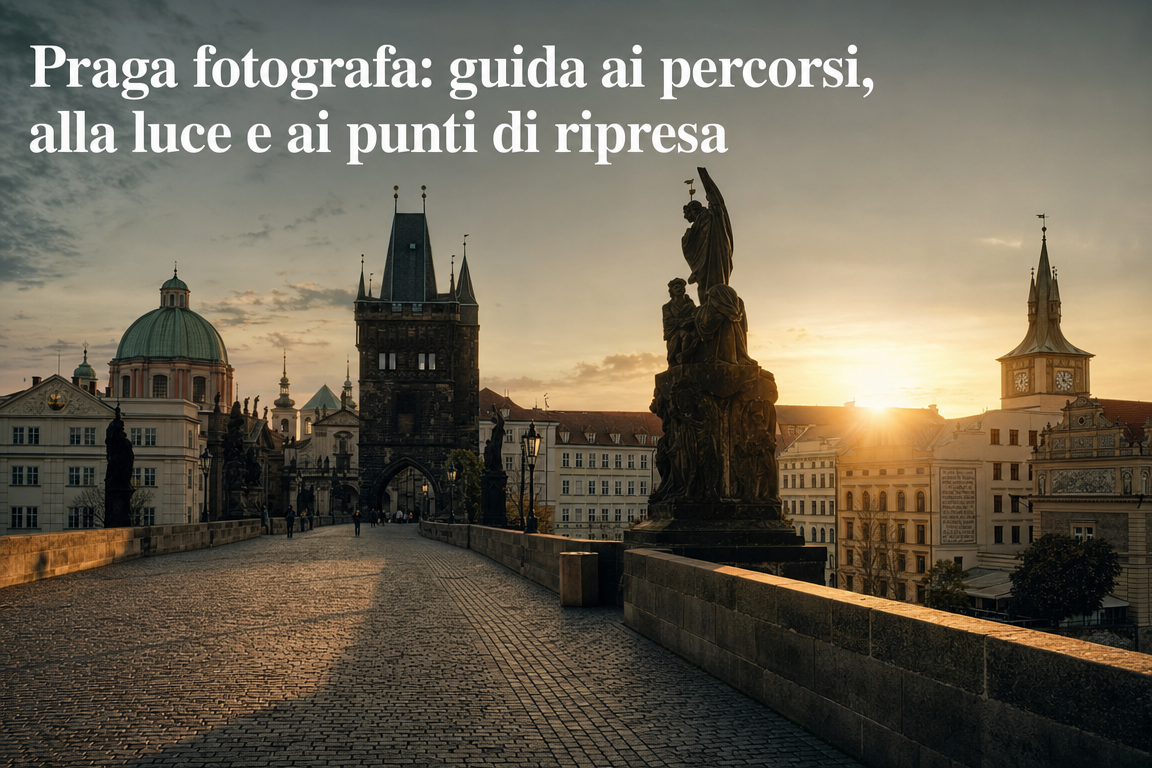 Praga fotografa: guida ai percorsi, alla luce e ai punti di ripresa