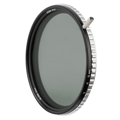 NiSi Filtro ND Variabile 82mm, 1-5 Stop True Color ND-VARIO, VND Nano Coating Multi Strato, Vetro Ottico Esclusivo