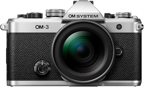 OM SYSTEM OM-3 Fotocamera Mirrorless Argento con Obiettivo 12-45mm