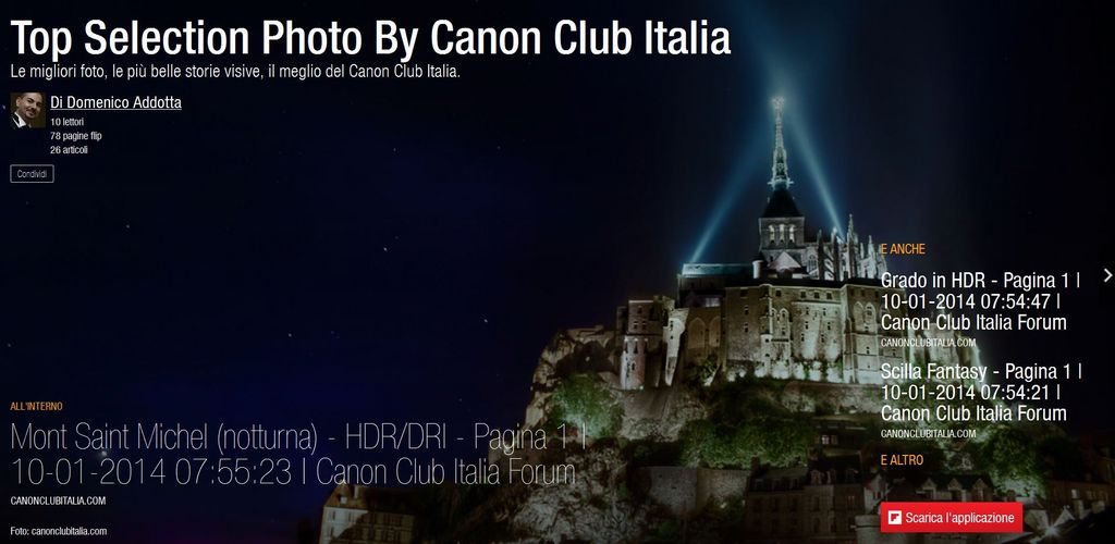 Vi presentiamo ufficialmente il nostro nuovo Magazine dedicato alla Fotografia: Top Selection By Canon Club Italia